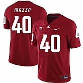 Washington State Cougars 40 Blake Mazza Red College Football Jersey Dzhi,baseball caps,new era cap wholesale,wholesale hats